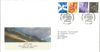 Scotland Royal Mail Fdc Definitive Stamps 8 June 1999 Edinburgh Pmark Z9316