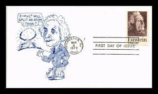 Dr Jim Stamps Us 15c Einstein First Day Jim Riggs Cover Princeton Jersey
