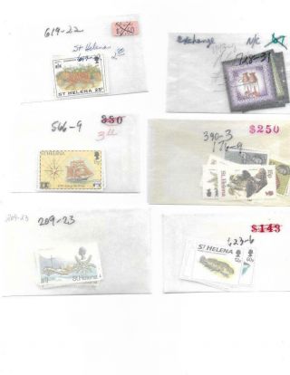 Small Selection Of Mnh St.  Helena Sets And Singles - See