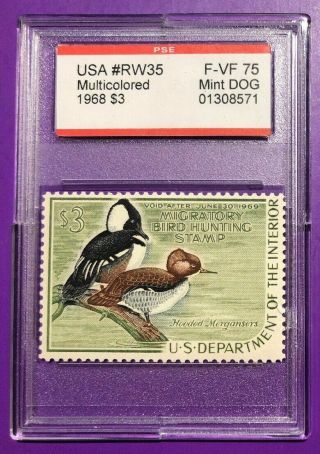 Tdstamps: Us Federal Duck Stamps Scott Rw35 Nh Og Black Spot On Gum,  Pse