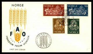Mayfairstamps Norway 1963 Freedom From Hunger First Day Cover Wwb57173
