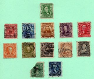 1 Cent To 5 Dollars / Old Us Stamps / Get Everything You See In Photo