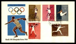 Mayfairstamps San Marino 1960 Rome Summer Olympics Cover Wwb56603