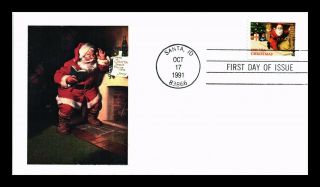 Dr Jim Stamps Us Santa Claus Christmas First Day Cover Ace 187 Limited Edition