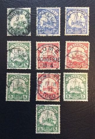German 1919,  Colonies Togo,  10 Xmh Stamp