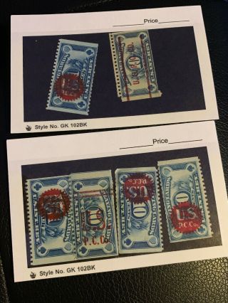 6 - Us Playing Card Revenue Stamps
