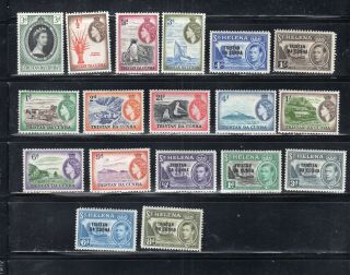Tristan Da Cunha St Helena Stamps Hinged Lot 1737