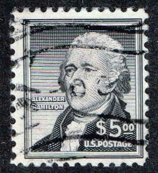 Us Stamp 1053 – 1956 Liberty Series - $5 Alexander Hamilton Stamp