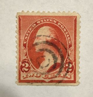 George Washington Two Cent Usps Stamp Red Very Rare.