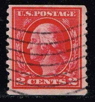 Us Stamp 444 – 1914 2c Washington,  Carmine Stamp