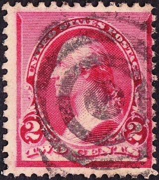 Us - 1890 - 2 Cents Carmine George Washington Small Banknote Issue 220 Fine