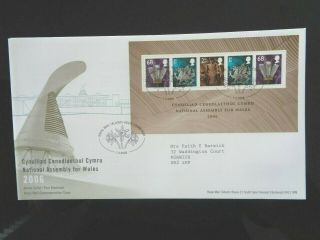 Great Britain 2006 National Assembly For Wales M/s First Day Cover Edinburgh Shs