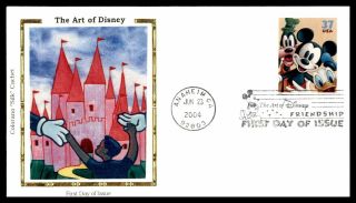 Mayfairstamps Us Fdc 2004 Art Of Disney Colorano Silk Disney First Day Cover Wwb