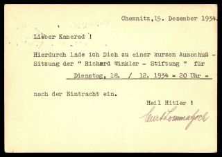 MayfairStamps Germany 1944 Chemnitz Postal Card Stationery WWB43785 2