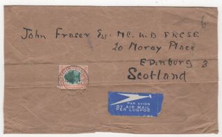 1937 South Africa Newspaper Wrapper Cover Potgietersrust To Edinburgh Scotland