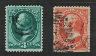 Large Banknotes Sc 184 & 189 Well Centered Fancy Cncl.