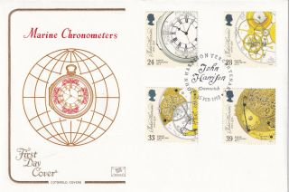 (31498) Gb Cotswold Fdc Marine Timekeepers Greenwich 1993