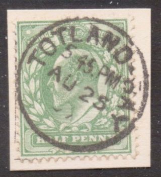 Gb Britain Edward 7th Postmark / Cancel " Totland Bay " 1909?