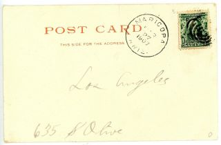 1907 Maricopa Arizona Territory Cancel San Francisco Mt Flagstaff Postcard