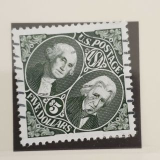 Usa 2592 5$ Dollar Stamps Cat Us$