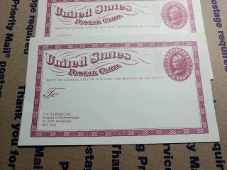 Us Postal Card Six Cents 100th Anniversary Commemorative 1873 - 1973