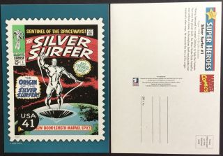 Marvel Comics Heroes - Large Postcard - Silver Surfer 1 -