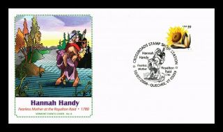 Dr Jim Stamps Us Hannah Handy Crossroads Stamp Event Cover Quechee Vermont
