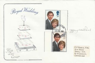 Royal Wedding Full Set Signed J Matthews Stamp Designer Royal Wedding Stamps