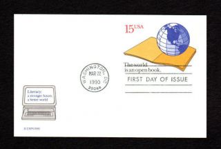 Scott Ux 146 World Literacy Year Fdc U.  S.  Postal Stationery Card