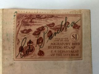 1941 York Lost Hunting & Fishing License Certificate NY Conservation Dept. 3
