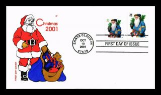 Dr Jim Stamps Us Santa Claus Combo House Of Farnum First Day Cover