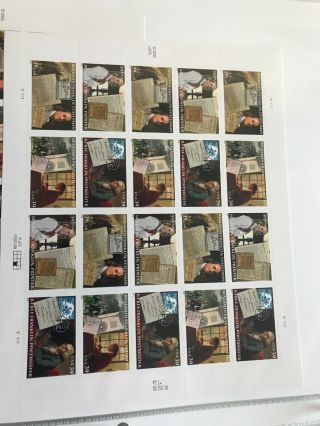 Sheet 4021 - 24 39 Cent Benjamin Franklin Pane Of 20 Stamps Mnh