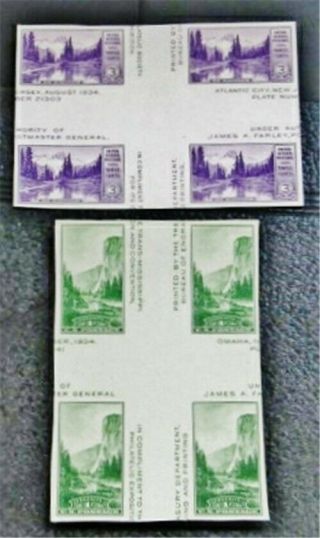 Nystamps Us Block Stamp 769 770 H Ngai $43 Crossed Gutters