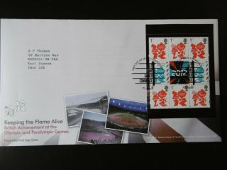Gb 2012 Keeping The Flame Alive Olympic Booklet Se - Tenant Pane - London E20