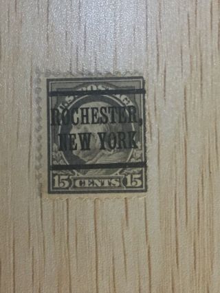 1917 Us Postage Stamp 514 Benjamin Franklin Rochester York Precancel