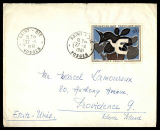 Mayfairstamps 1961 France Saint Die Vosges To Us Cover Wwb65661