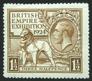 Great Britain Stamp 1924 British Empire Exposition Scott 186 Sg431 Og H