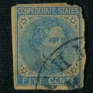 U.  S.  Confederate States 5 Cents 1862
