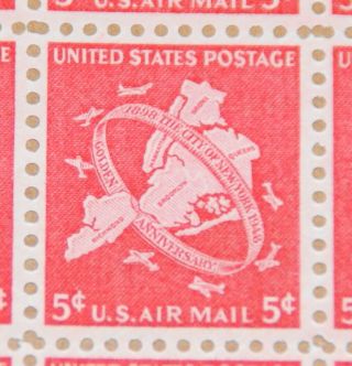1948 Airmail Sheet,  York City,  Five Boroughs Sc C38