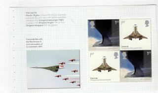 Gb 2009: Dx44 – British Design Classics — Mnh,  Pane 4 (concorde)