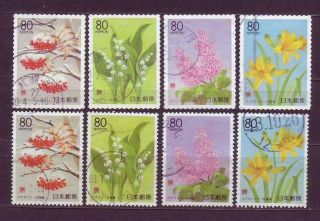 Japan Prefecture R302 - 05,  R760 Seasonal Flowers And Tree Hokkaido - Ak0649