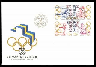 Mayfairstamps Sweden 1992 Olympics Block First Day Cover Wwb64985