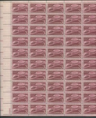 Us Sheet Mnh 1104 3c Brussels Exhibition X,  A083