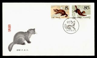 Dr Who 1982 Prc China Sable Animal Fdc Pictorial Cancel C128211