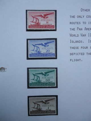 1941 Commonwealth of the Philippines Airmail set.  hinged Aviation SG566 - 569 2