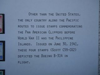 1941 Commonwealth of the Philippines Airmail set.  hinged Aviation SG566 - 569 3