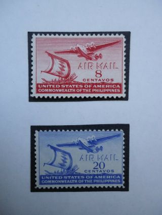 1941 Commonwealth of the Philippines Airmail set.  hinged Aviation SG566 - 569 4