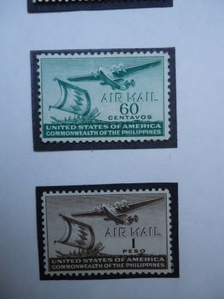 1941 Commonwealth of the Philippines Airmail set.  hinged Aviation SG566 - 569 5