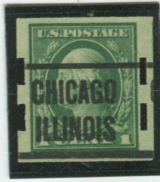 U.  S.  Stamps Scott 481 Unwmk,  Vf,  Precancel,  Schermack Vend Perfs (x2469n)