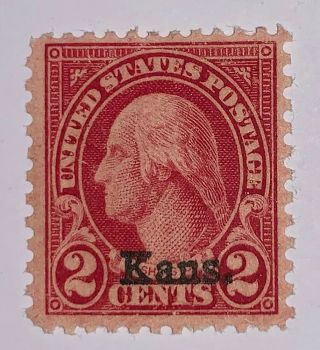 Travelstamps: 1929 Us Stamps Scott 660,  2¢ Washington Kans Overprint Ng